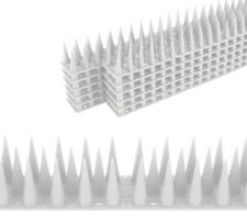 Bird Scarer Plastic Pigeon Control Spikes White 14x33cm Bird Deterrant Gutter