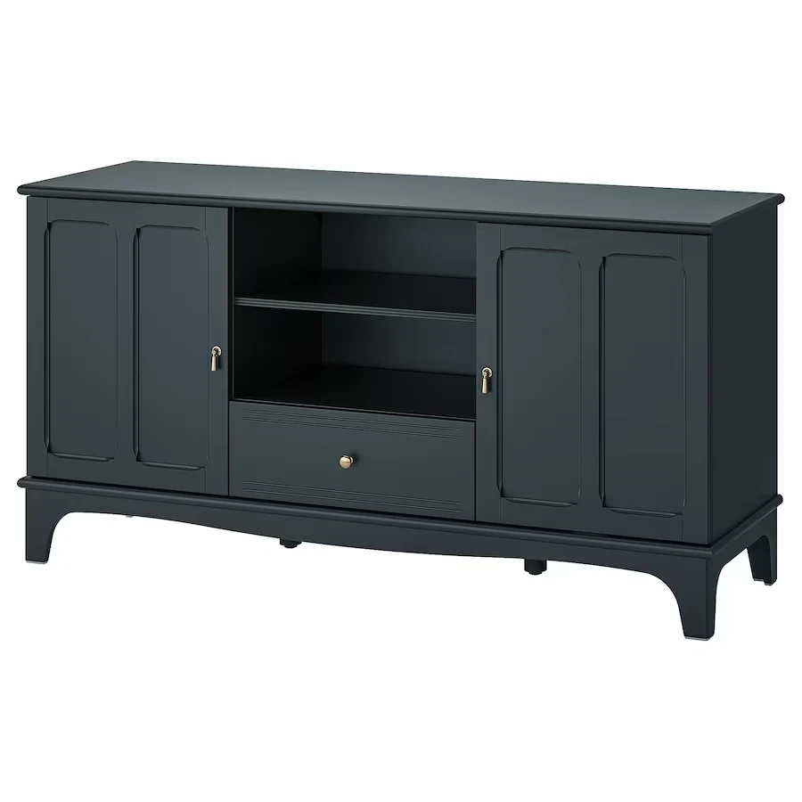 IKEA LOMMARP TV bench dark blue green 159x45x81 cm eBay