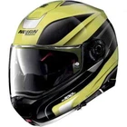 Nolan N100-5 Classic N-Com Plain Slate Orbiter Yellow Black