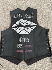 Leather Vest Women's Motorcycle~nice