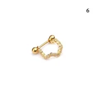 Hoop Earrings Ear Stud Ear Steel Barbell CZ Tragus Cartilage Helix Lobe Pierci ~