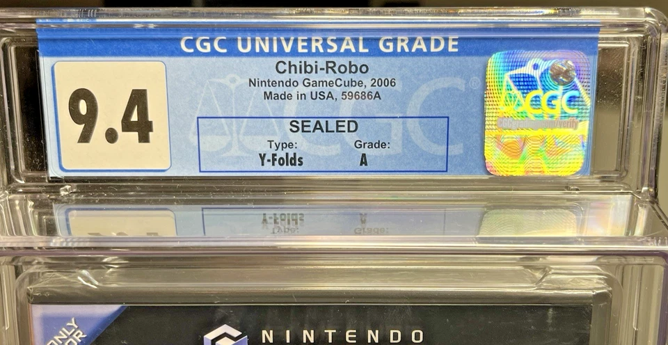 Nintendo GameCube CHIBI ROBO - CGC 9.4 A NEW SEALED - RARE GRADE! - Image 3 of 4