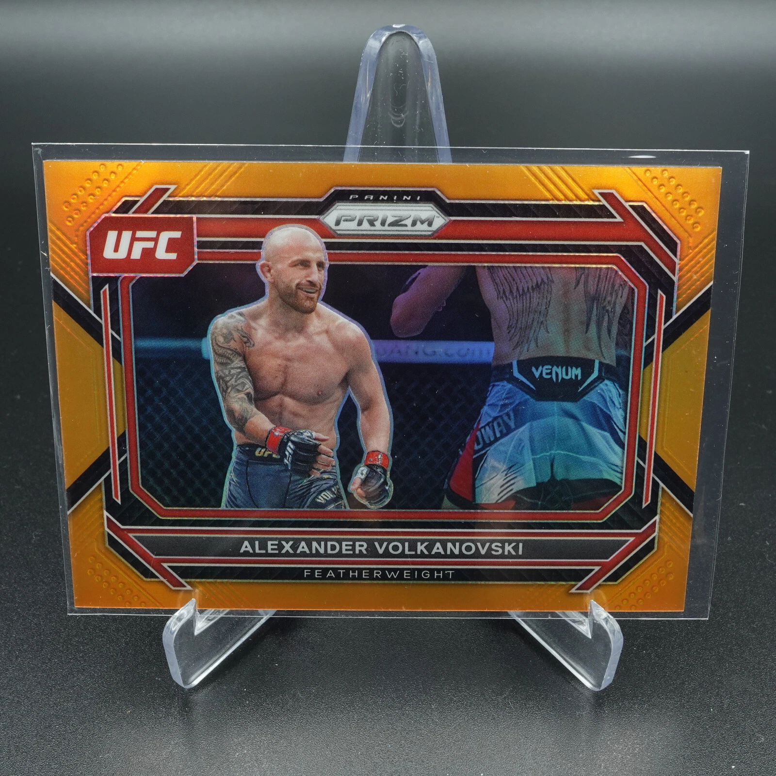PANINI UFC PRIZM 2023 ALEXANDER VOLKANOVSKI ORANGE PRIZM CARD #36 /99