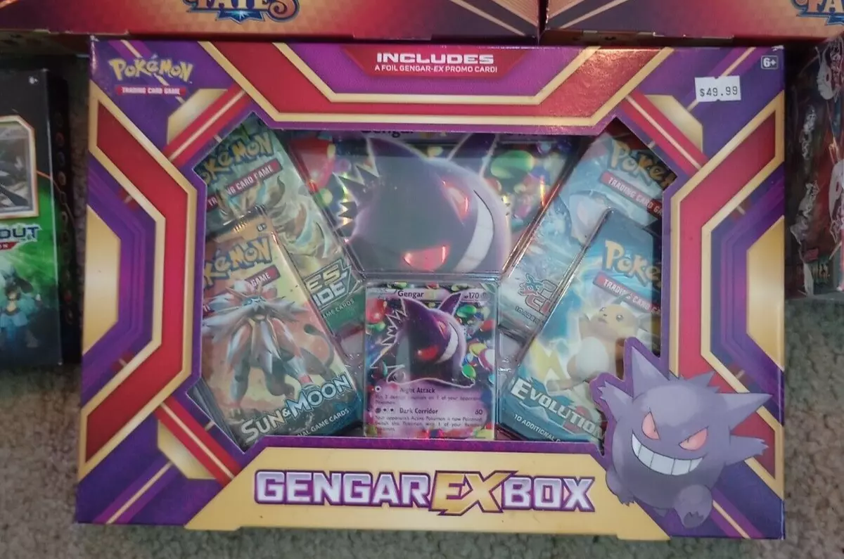 POKEMON TCG CARD GAME GENGAR EX BOX - 4 BOOSTER PACKS - GTIN/EAN