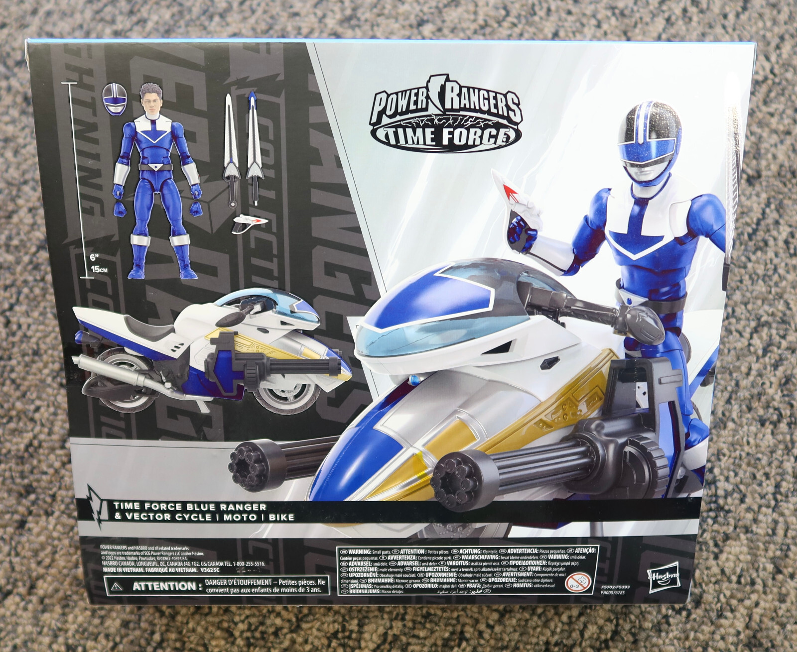 Power Rangers Lightning Collection Time Force Blue Ranger & Vector Cycle Figure
