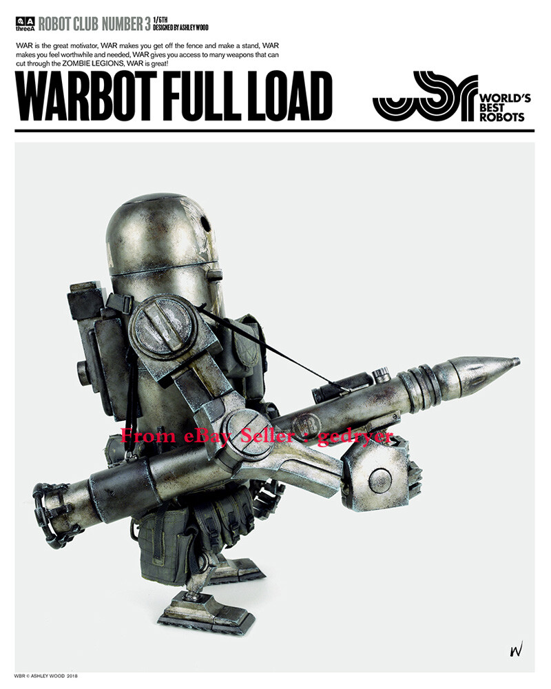 ThreeA 3A Toys WarBot Full Load 1/6 WORLD'S BEST ROBOTS Figure New