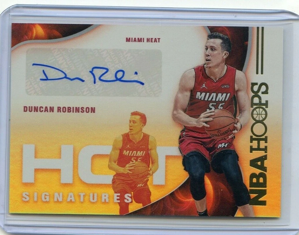 2021-22 Panini Hoops NBA DUNCAN ROBINSON Hot Signatures Auto Autograph HEAT SP