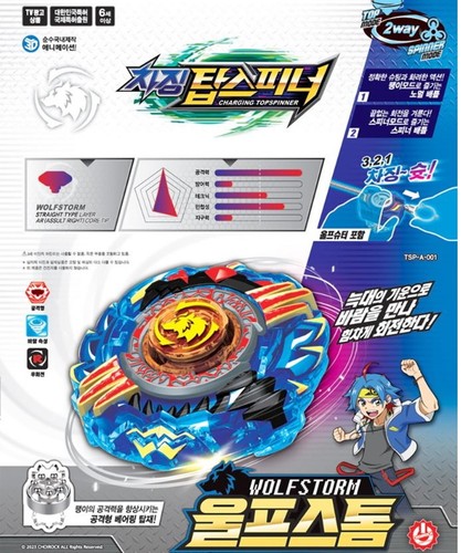 Lade Topspinner WOLF STORM Top & Spinner 2 Wege Modus Top Spinner Wolfstorm - Bild 2 von 6
