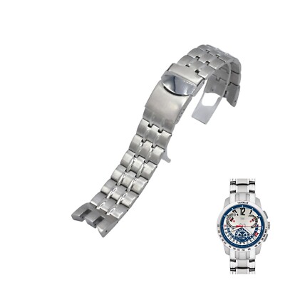 22mm Silver Color Steel Watch Bracelet For Swatch Irony Retrograde YRS408G