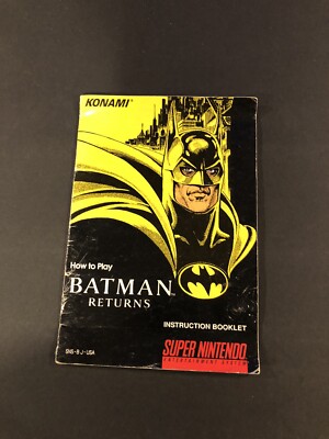 batman returns snes manual Only