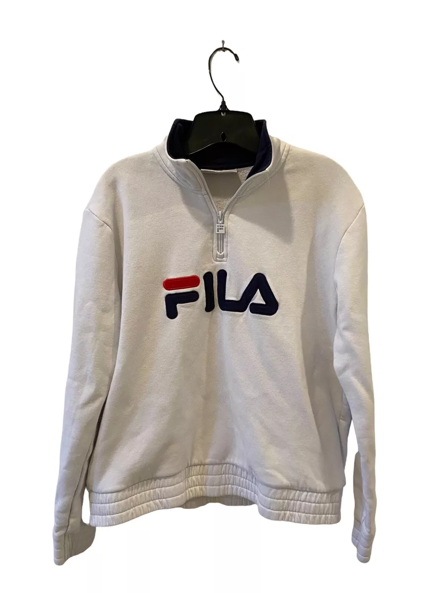 Cater Geduld gemeenschap Fila Sweatshirt White Sweater Womens Size Large Excellent Condition | eBay