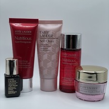 New Est e Lauder Face Care Bundle Kit Soft Clean Nutritious Night Repair Lotions