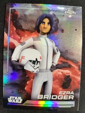 2024 Topps Chrome Star Wars Ezra Bridger REFRACTOR Card 125