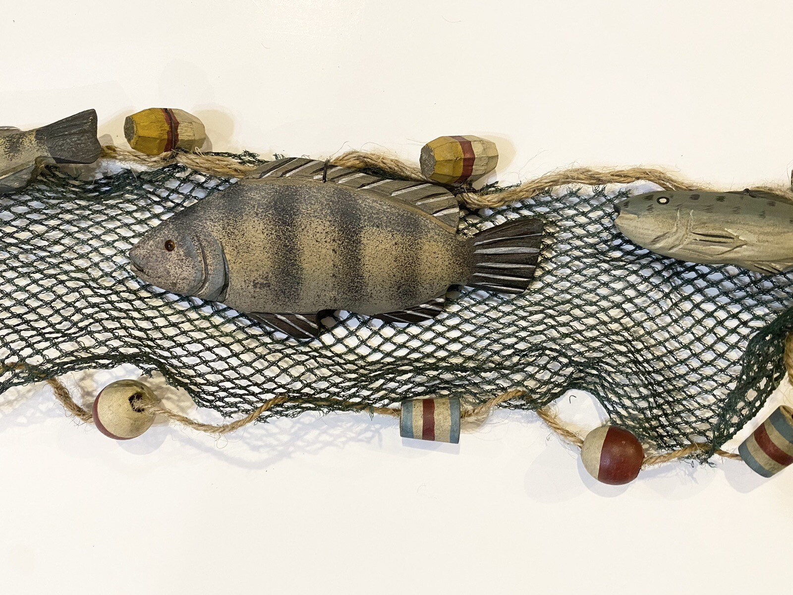 24” Fishing Net Garland Swag Lake House Fish Decor New (Qty. 2 Items In