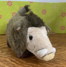Vtg Warthog Plush Stuffed Animal 8.5  