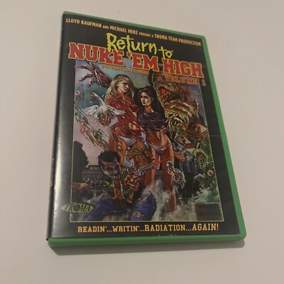 Return to Nuke Em High Volume 1 2013 DVD Lloyd Kaufman Tromaville NYC Toxie Clay