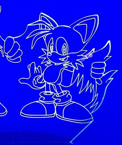 Sonic veilleuse herisson tail lampe Led décoration 16 Couleur avec télécommande - Photo 4 sur 10
