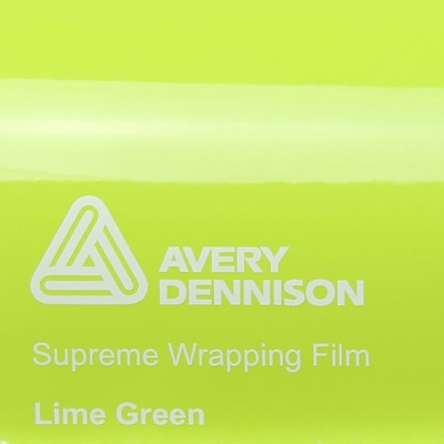 (28,9 /m²) Avery Supreme Wrapping Film Gloss Lime Green Glanz SWF Auto Folie