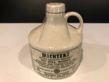 MICHTERS POT STILL 4/5 whiskey #153 made in USA Etched base stoneware 