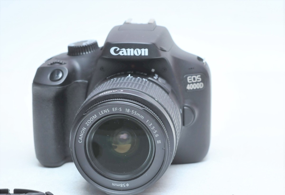 Canon EOS 4000D DSLR Camera with EF-S 18-55mm IS Zoom Lens