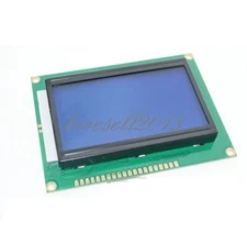 1pcs 5V 12864 LCD Display Module 128x64 Dots Graphic Matrix LCD Blue Backlight