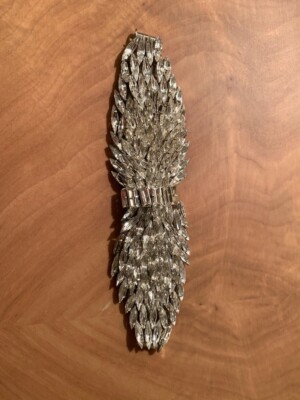 New Jenny Packham Crystal Metallic Navette Bracelet Bridal Rare RRP £295