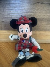 Minnie Mouse Disney Store September Sapphire Birthstone 10" Bean Bag Plush