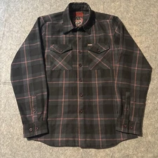Dixxon Flannel Shirt Mens Small/M Klock Werks Plaid Long Sleeve Button Up