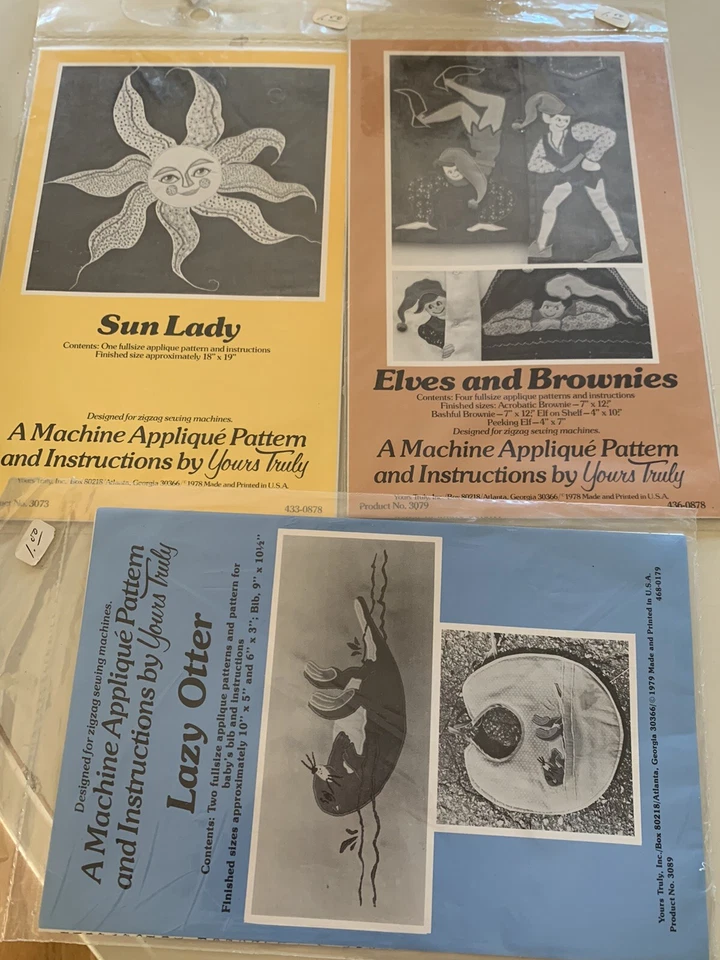 Yours Truly machine appliqués patterns Quilting Holiday Huge Lot - Image 2 of 4