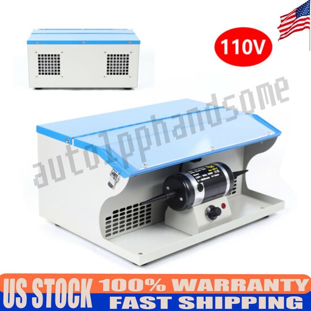 200W Polishing Buffing Machine Jewelry Polisher Dust Collector Table