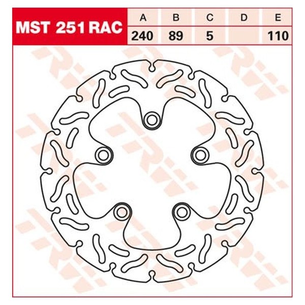 Bremsscheibe Starr MST251RAC FüR Suzuki Motorrad-image
