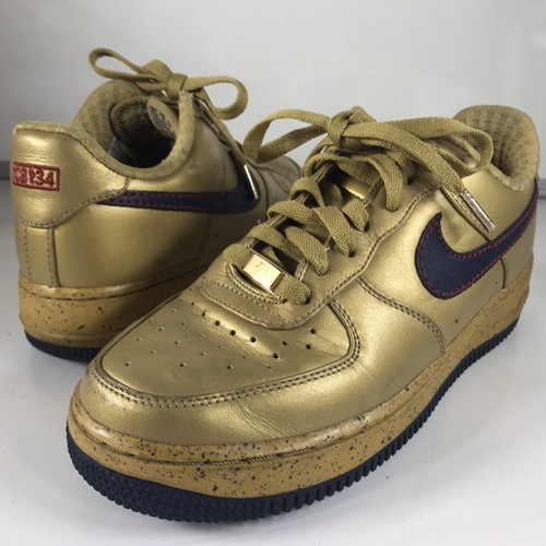 Nike Air Force 1 XXV Gold Shoes Women 