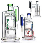 Phoenix Star Ash Catcher 14mm  90 Degree With Turbine Perc & Honeycomb Perc