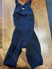 NEW Speedo LZR Racer Pro Recordbreaker Kneeskin - Black, Open Back, Size 25