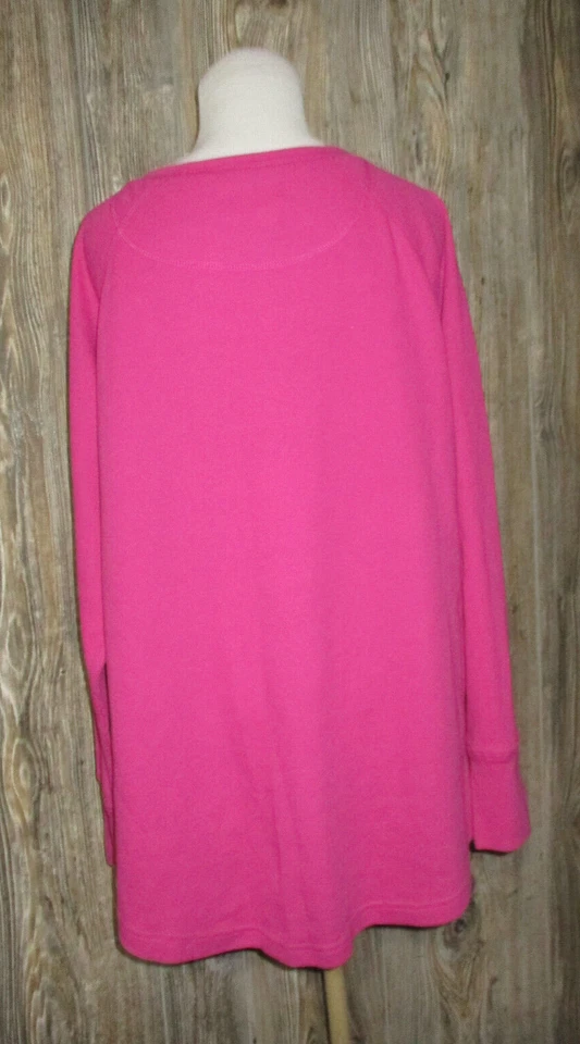 NORTHCREST новый женщин Sz 1 x вафли трикотажа тепловой верхний розовый черный камуфляж длинный Slv - Изображение 3 из 4