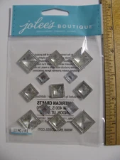 Jolee's PYRAMID GEM DIAMOND Dimensional Embellishments Rhinestones 13 Pieces NOS