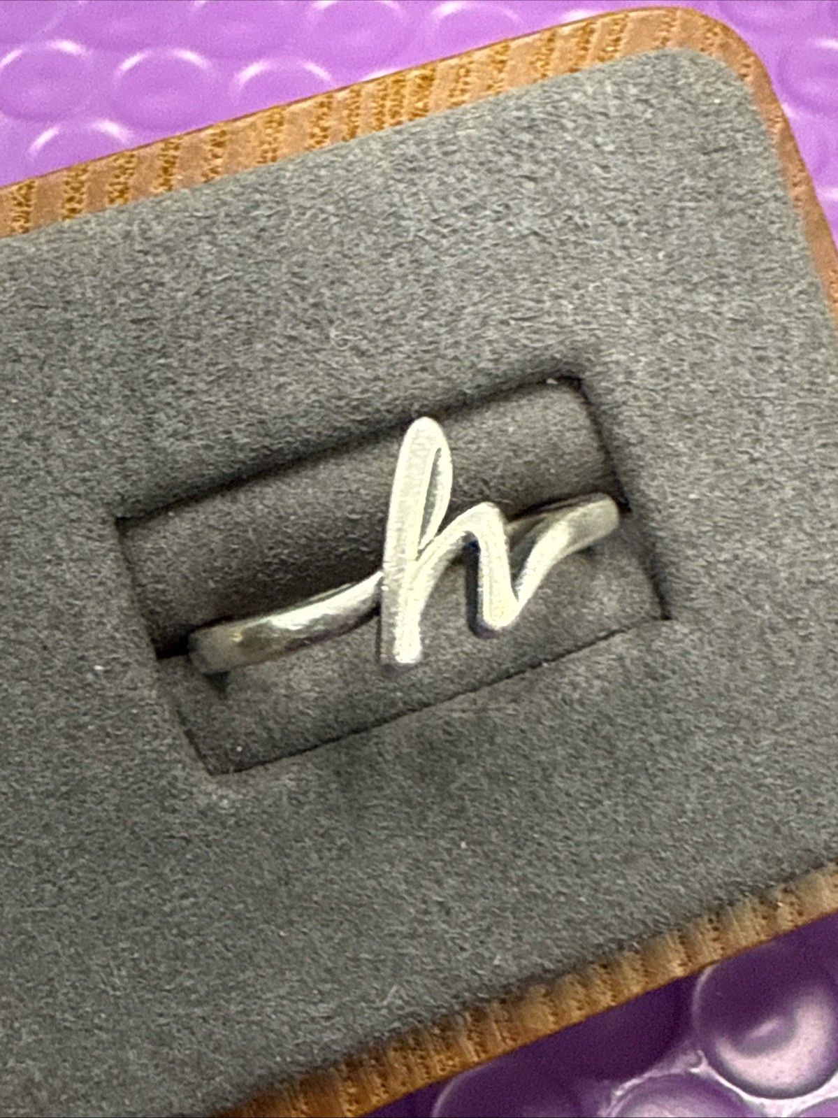 ❤️ James Avery Sterling Silver Script Initial h R… - image 6