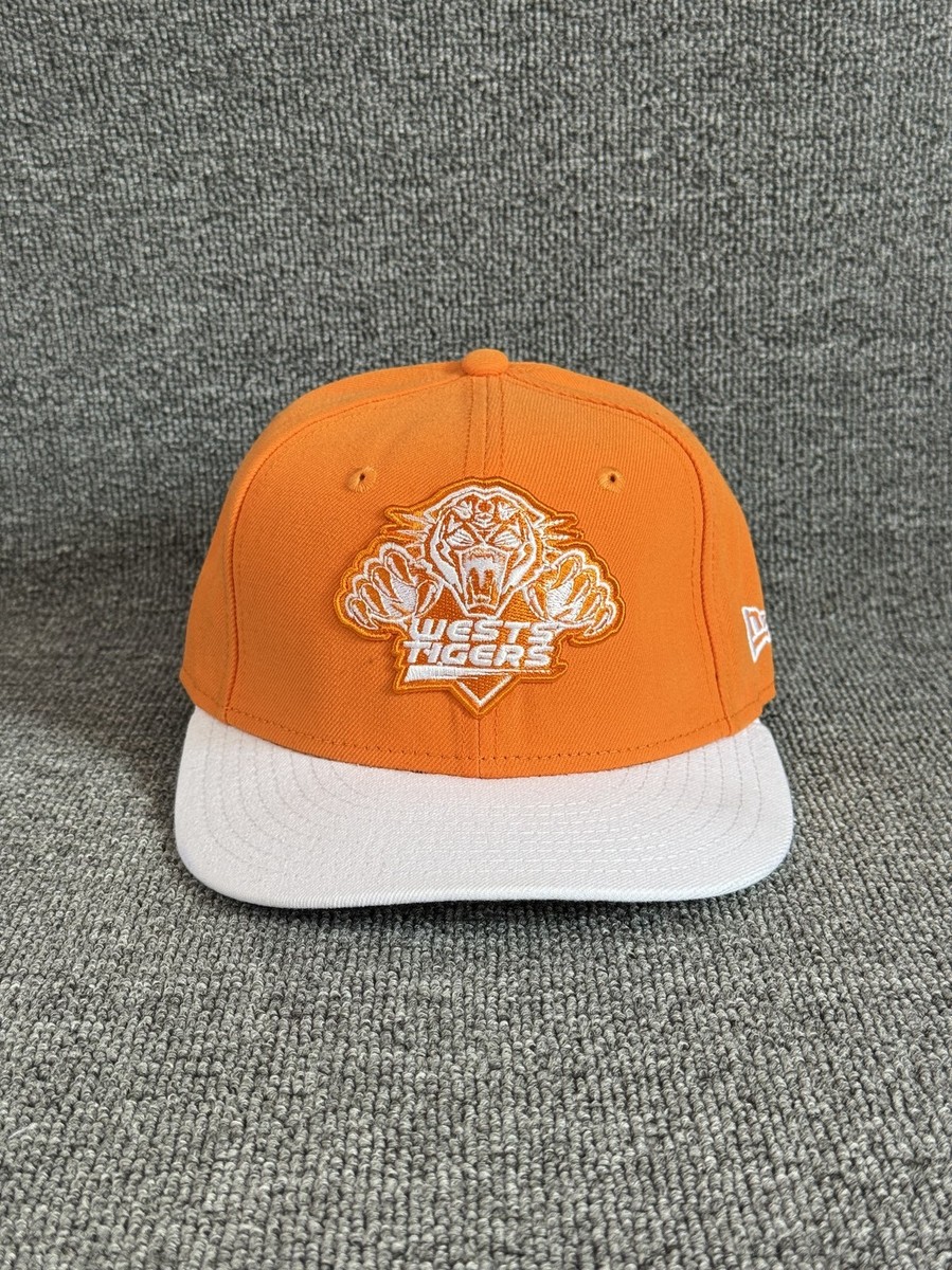 New Era Wests Tigers 9FIFTY Snapback Hat Orange White Flat Brim