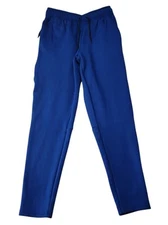 Member's Mark Men's Classic Fit Media Zip Pocket Tech Fleece Pant Blue Glory XXL