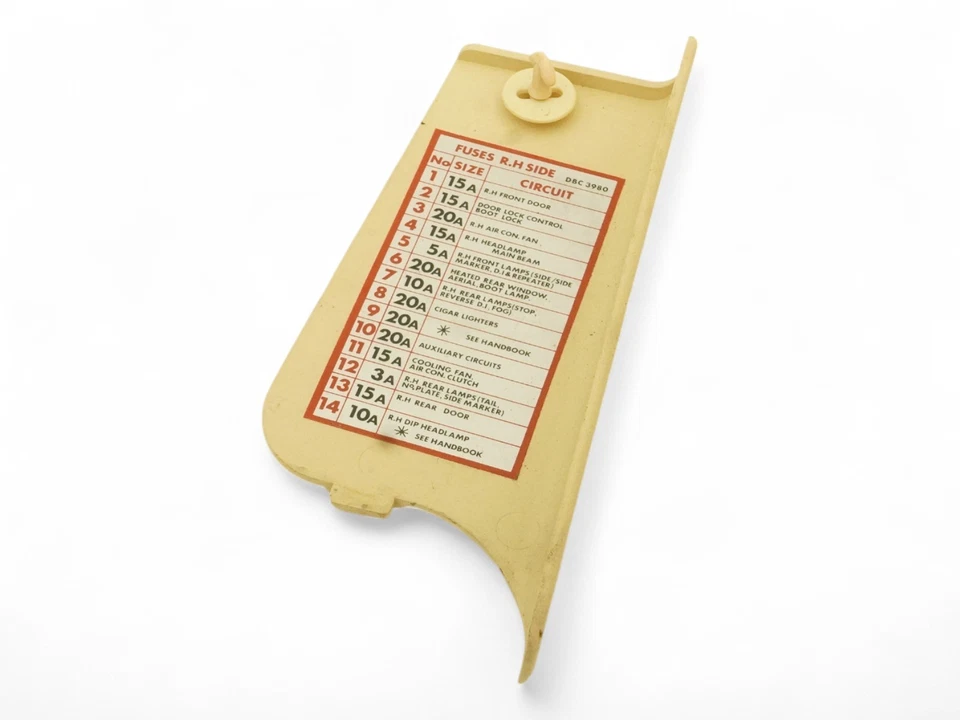 1986 - 1994 JAGUAR XJ6 VANDEN PLAS XJ40 COVER PANEL TRIM FUSE BOX FRONT LEFT OEM Foto 4 de 4