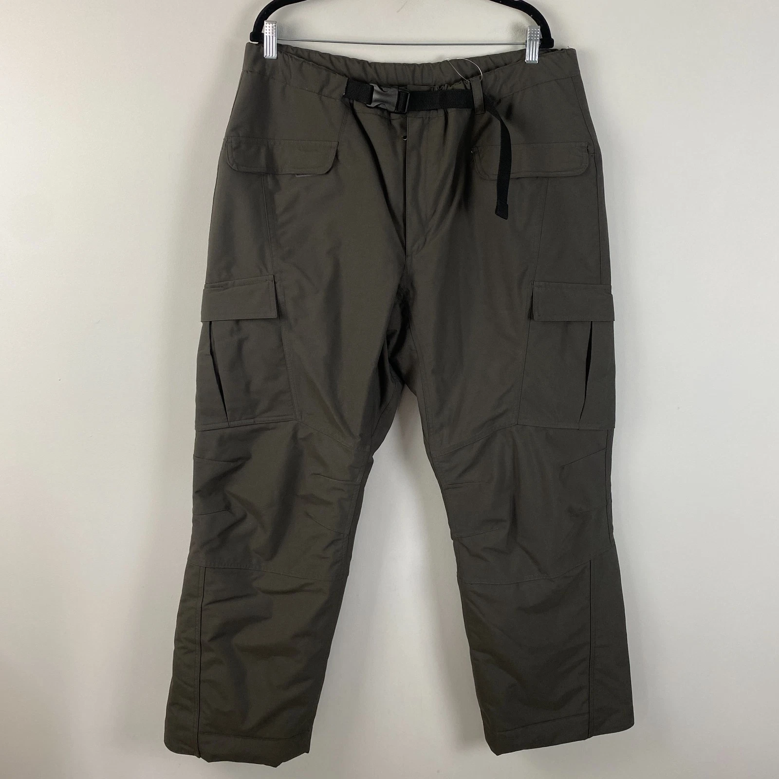 Duluth Trading Pants Mens L x 32 Brown Whaleback Waterproof Insulated Cargo Belt
