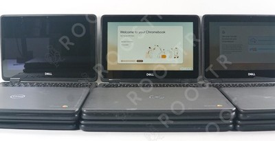 Lot of 10x Dell Chromebook 3100 2-in-1 11.6  1.1GHz Celeron N4020 4GB 32GB Fair