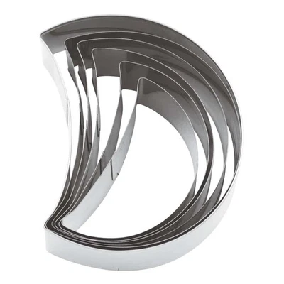 Coupeur Cookies Lune 6pz Acier Inoxydable - Paderno - Formes Confiserie - Photo 1/4