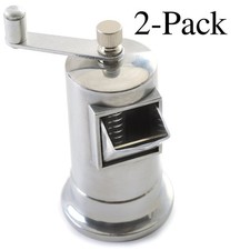 Norpro Metal Peppermill with Adjustable Grinder, 3 oz Capacity (2-Pack)