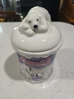 Coca-Cola Houston harvest Vintage 2002 Multicolor Polar Bear Ceramic Cookie Jar