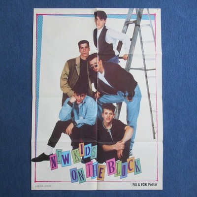 NEW KIDS ON THE BLOCK POSTER FIX & FOXI 8 Seiten 1990er NKOTB