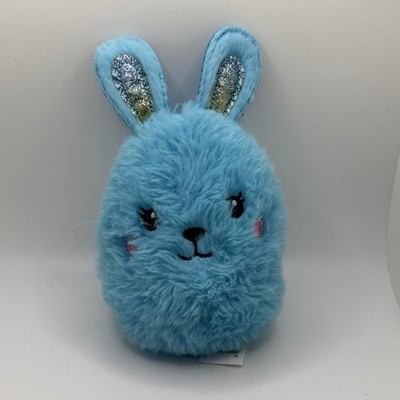 Way To Celebrate Easter Small Blue Bunny Head Plush - New