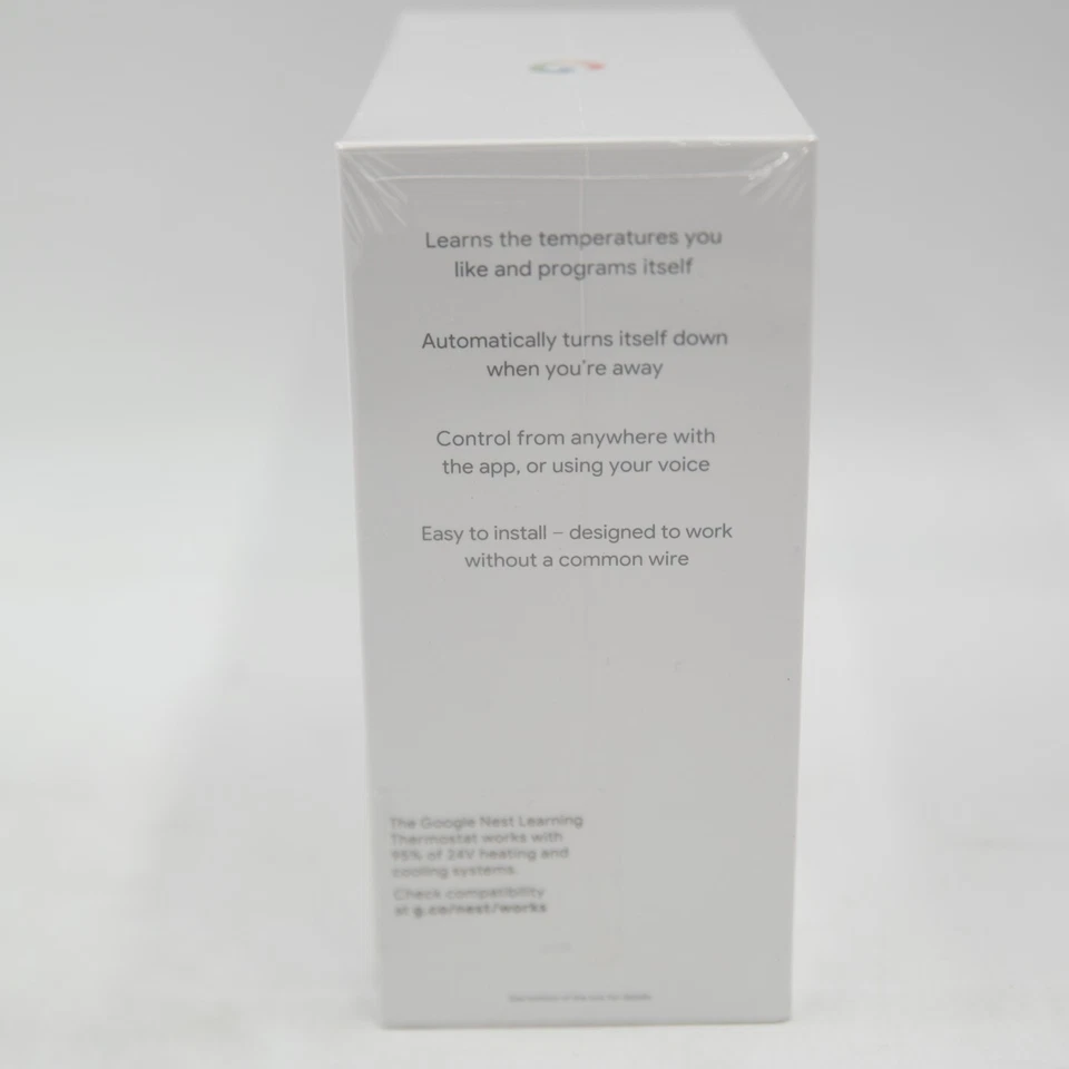 Google Nest Learning Thermostat - Smart Wi-Fi Thermostat - Mirror Black A0013 - Image 4 of 4