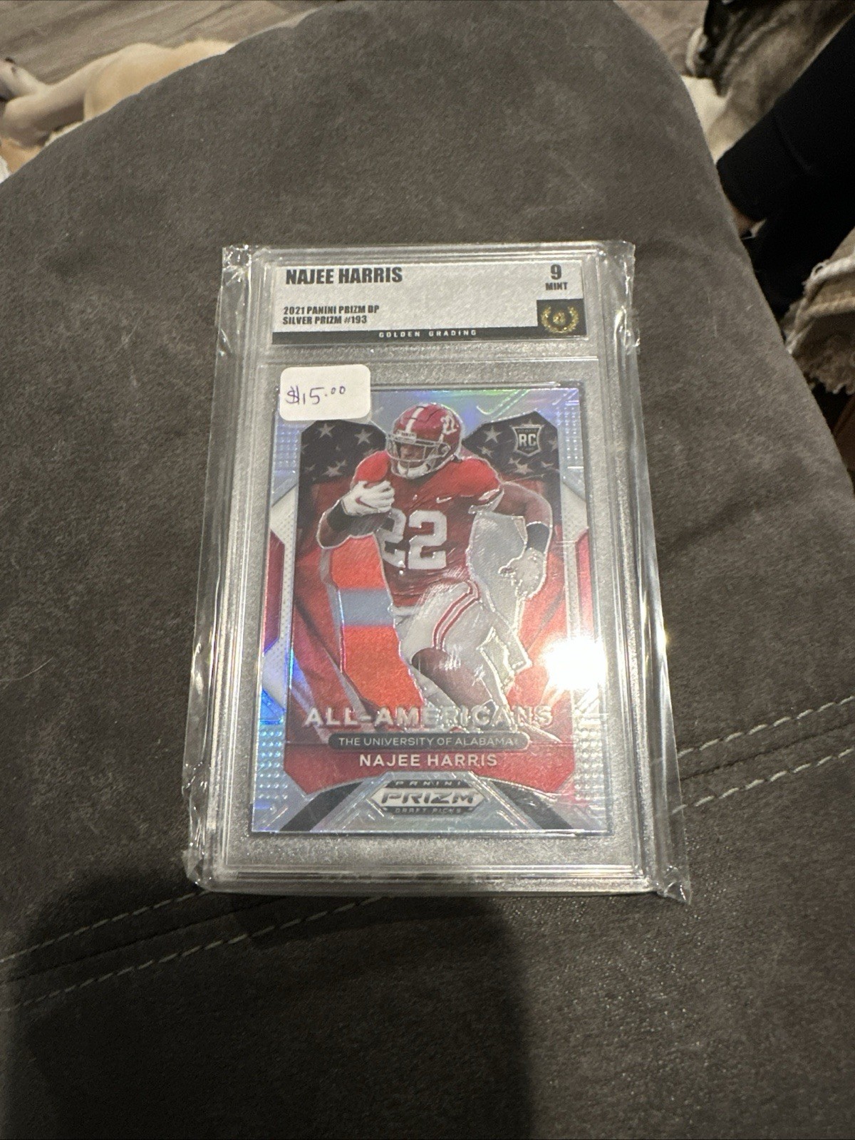 2021 Panini Prizm Draft Picks All-American Silver Najee Harris #193 GG 9