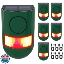 ChunHee Solar Motion Sensor Alarm Outdoor 4 Working Mode Motion Activated Ala